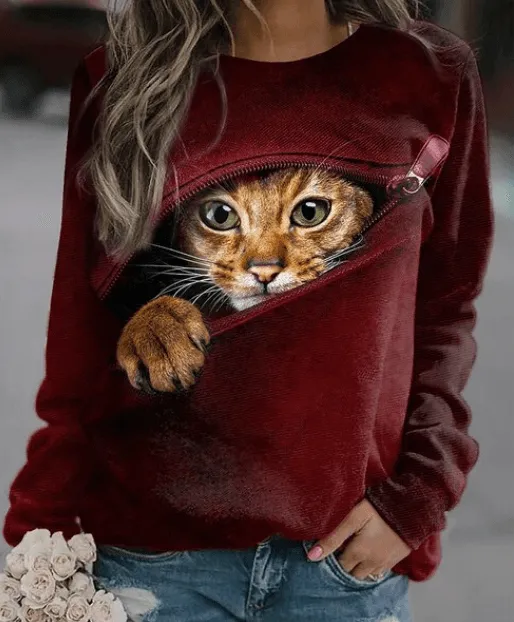 Cat - Super gemütlicher und stylischer Pullover für Damen